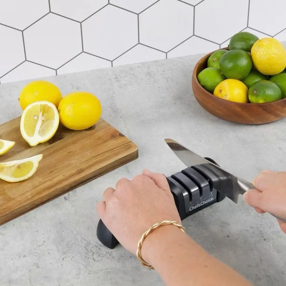 Chef'sChoice G4360 3-Stage Manual Knife Sharpener Diamond Black New No Box